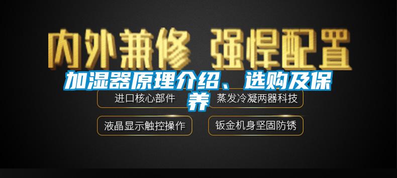 加濕器原理介紹、選購及保養(yǎng)