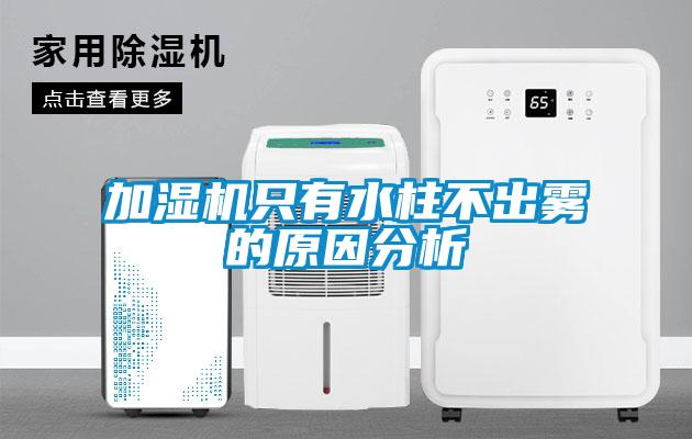 加濕機只有水柱不出霧的原因分析