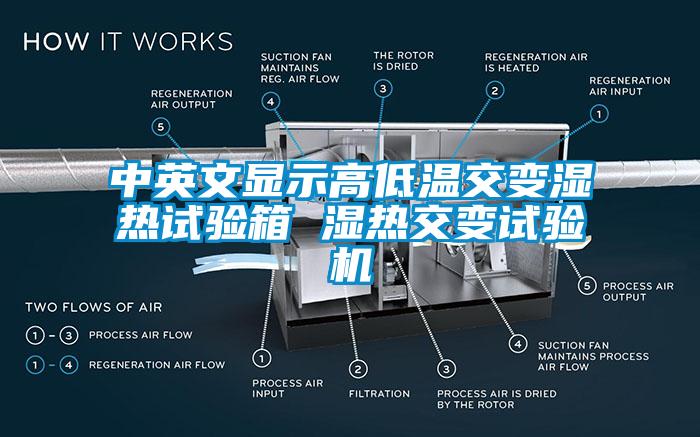 中英文顯示高低溫交變濕熱試驗箱 濕熱交變試驗機(jī)