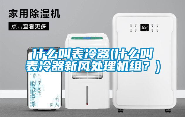 什么叫表冷器(什么叫表冷器新風(fēng)處理機(jī)組？)