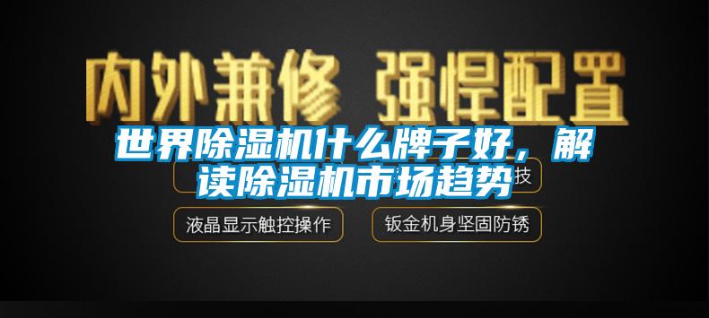 世界除濕機(jī)什么牌子好，解讀除濕機(jī)市場趨勢