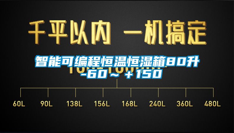 智能可編程恒溫恒濕箱80升 -60～＋150℃