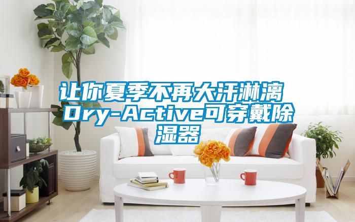 讓你夏季不再大汗淋漓 Dry-Active可穿戴除濕器