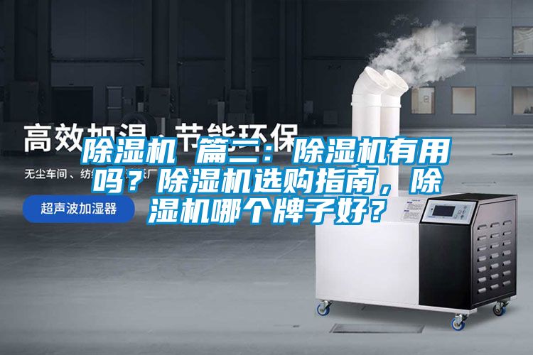 除濕機 篇二：除濕機有用嗎？除濕機選購指南，除濕機哪個牌子好？