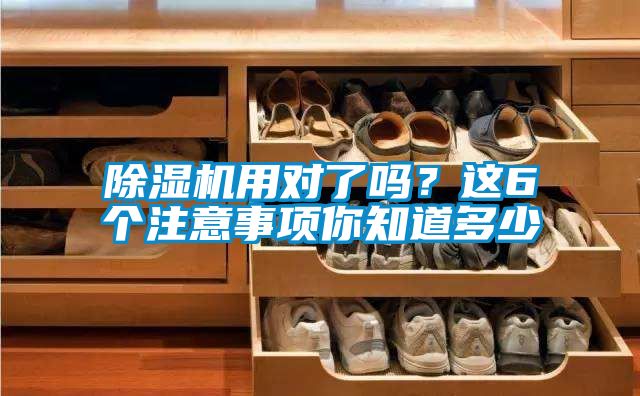 除濕機用對了嗎？這6個注意事項你知道多少